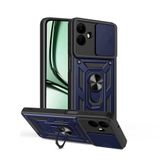 Spia Samsung Galaxy A07 ile Uyumlu Kılıf Sürgülü Mavi Panther Yüzüklü Silikon Orijinal (Samsung Galaxy A07 ile Uyumlu, Sürgülü Mavi)