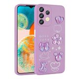 Spia Samsung Galaxy A13 4G ile Uyumlu Kılıf Mor Tan Silikon Kapak (Samsung Galaxy A13 4G ile Uyumlu, Mor)