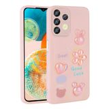Spia Samsung Galaxy A13 4G ile Uyumlu Kılıf Pembe Tan Silikon Kapak (Samsung Galaxy A13 4G ile Uyumlu, Pembe)