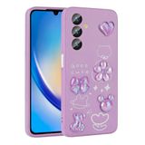 Spia Samsung Galaxy A14 5G ile Uyumlu Kılıf Mor Tan Silikon Kapak (Samsung Galaxy A14 5G ile Uyumlu, Mor)