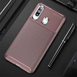 Spia Samsung Galaxy A20S ile uyumlu Kılıf Kahverengi Karbon Silikon Orijinal Esnek İnce Geliştirilmiş Dayanıklı Darbe Karşıtı Koruyucu Yeni Nesil Tasarım (Samsung Galaxy A20S, Kahverengi)