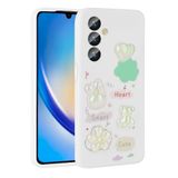 Spia Samsung Galaxy A23 4G ile Uyumlu Kılıf Beyaz Tan Silikon Kapak (Samsung Galaxy A23 4G ile Uyumlu, Beyaz)