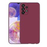 Spia Samsung Galaxy A23 ile Uyumlu Kılıf Mürdüm Yui Silikon Kapak (Samsung Galaxy A23 ile Uyumlu, Mürdüm)