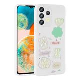 Spia Samsung Galaxy A32 4G ile Uyumlu Kılıf Beyaz Tan Silikon Kapak (Samsung Galaxy A32 4G ile Uyumlu, Beyaz)