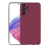 Spia Samsung Galaxy A33 5G ile Uyumlu Kılıf Mürdüm Yui Silikon Kapak (Samsung Galaxy A33 5G ile Uyumlu, Mürdüm)