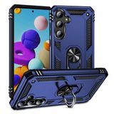 Spia Samsung Galaxy A35 ile Uyumlu Kılıf Mavi Panther Yüzüklü Silikon Orijinal (Samsung Galaxy A35 ile Uyumlu, Mavi)