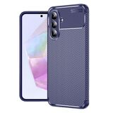 Spia Samsung Galaxy A36 ile Uyumlu Kılıf Lacivert Karbon Silikon Orijinal (Samsung Galaxy A36 ile Uyumlu, Lacivert)