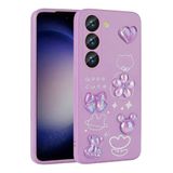 Spia Samsung Galaxy A54 ile Uyumlu Kılıf Mor Tan Silikon Kapak (Samsung Galaxy A54 ile Uyumlu, Mor)