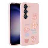 Spia Samsung Galaxy A54 ile Uyumlu Kılıf Pembe Tan Silikon Kapak (Samsung Galaxy A54 ile Uyumlu, Pembe)