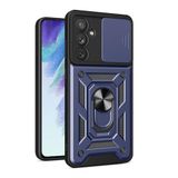 Spia Samsung Galaxy A54 ile Uyumlu Kılıf Sürgülü Mavi Panther Yüzüklü Silikon Orijinal (Samsung Galaxy A54 ile Uyumlu, Sürgülü Mavi)