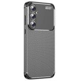 Spia Samsung Galaxy A55 ile Uyumlu Kılıf Siyah Karbon Silikon Orijinal (Samsung Galaxy A55 ile Uyumlu, Siyah)
