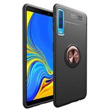 Spia Samsung Galaxy A7 2018 ile uyumlu Kılıf Siyah-Gold Draco Yüzüklü Silikon Orijinal Esnek İnce Geliştirilmiş Dayanıklı Darbe Karşıtı Koruyucu Yeni Nesil Tasarım (Samsung Galaxy A7 2018, Siyah-Gold)