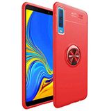 Spia Samsung Galaxy A7 2018 Kılıf Kırmızı-Kırmızı Draco Yüzüklü Silikon Orijinal Esnek İnce Geliştirilmiş Dayanıklı Darbe Karşıtı Koruyucu Yeni Nesil Tasarım (Samsung Galaxy A7 2018, Kırmızı-Kırmızı)