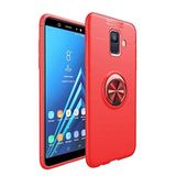 Spia Samsung Galaxy J6 ile uyumlu Kılıf Kırmızı-Kırmızı Draco Yüzüklü Silikon Orijinal Esnek İnce Geliştirilmiş Dayanıklı Darbe Karşıtı Koruyucu Yeni Nesil Tasarım (Samsung Galaxy J6, Kırmızı-Kırmızı)