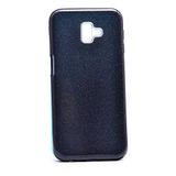 Spia Samsung Galaxy J6 Plus ile uyumlu Kılıf Siyah Jade Simli Silikon Kapak Orijinal Esnek İnce Geliştirilmiş Dayanıklı Darbe Karşıtı Koruyucu Yeni Nesil Tasarım (Samsung Galaxy J6 Plus, Siyah)