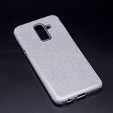Spia Samsung Galaxy J8 ile uyumlu Kılıf Gümüş Jade Simli Silikon Kapak Orijinal Esnek İnce Geliştirilmiş Dayanıklı Darbe Karşıtı Koruyucu Yeni Nesil Tasarım (Samsung Galaxy J8, Gümüş)