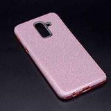 Spia Samsung Galaxy J8 ile uyumlu Kılıf Pembe Jade Simli Silikon Kapak Orijinal Esnek İnce Geliştirilmiş Dayanıklı Darbe Karşıtı Koruyucu Yeni Nesil Tasarım (Samsung Galaxy J8, Pembe)