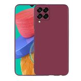Spia Samsung Galaxy M33 ile Uyumlu Kılıf Mürdüm Yui Silikon Kapak (Samsung Galaxy M33 ile Uyumlu, Mürdüm)