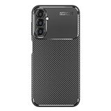 Spia Samsung Galaxy M34 5G ile Uyumlu Kılıf Siyah Karbon Silikon Orijinal (Samsung Galaxy M34 5G ile Uyumlu, Siyah)