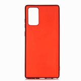 Spia Samsung Galaxy Note 20 ile Uyumlu Kılıf Kırmızı Yui Silikon Kapak (Samsung Galaxy Note 20 ile Uyumlu, Kırmızı)