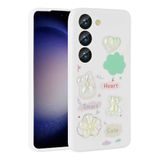 Spia Samsung Galaxy S23 ile Uyumlu Kılıf Beyaz Tan Silikon Kapak (Samsung Galaxy S23 ile Uyumlu, Beyaz)