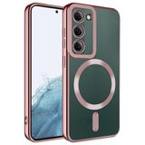 Spia Samsung Galaxy S23 Plus ile uyumlu Kılıf Rose Gold Sedum Silikon Kapak Dayanıklı Darbe Karşıtı Koruyucu Tasarım (Samsung Galaxy S23 Plus, Rose Gold)