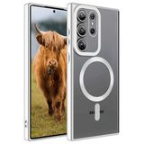 Spia Samsung Galaxy S23 Ultra ile uyumlu Kılıf Gümüş Sedum Silikon Kapak Dayanıklı Darbe Karşıtı Koruyucu Tasarım (Samsung Galaxy S23 Ultra, Gümüş)