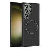 Spia Samsung Galaxy S23 Ultra ile Uyumlu Kılıf Siyah Yuby Kablosuz Şarj Özellikli Sert Kapak (Samsung Galaxy S23 Ultra ile Uyumlu, Siyah)