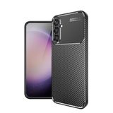 Spia Samsung Galaxy S24 ile Uyumlu Kılıf Siyah Karbon Silikon Orijinal (Samsung Galaxy S24 ile Uyumlu, Siyah)