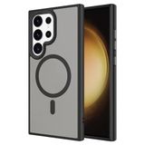 Spia Samsung Galaxy S24 Ultra ile Uyumlu Kılıf Siyah Fulgora Kablosuz Şarj Özellikli Kapak (Samsung Galaxy S24 Ultra ile Uyumlu, Siyah)