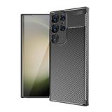 Spia Samsung Galaxy S24 Ultra ile Uyumlu Kılıf Siyah Karbon Silikon Orijinal (Samsung Galaxy S24 Ultra ile Uyumlu, Siyah)