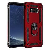 Spia Samsung Galaxy S8 Plus ile uyumlu Kılıf Kırmızı Panther Yüzüklü Silikon Orijinal Esnek İnce Geliştirilmiş Dayanıklı Darbe Karşıtı Koruyucu Yeni Nesil Tasarım (Samsung Galaxy S8 Plus, Kırmızı)