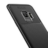 Spia Samsung Galaxy S9 ile uyumlu Kılıf Siyah Karbon Silikon Orijinal Esnek İnce Geliştirilmiş Dayanıklı Darbe Karşıtı Koruyucu Yeni Nesil Tasarım (Samsung Galaxy S9, Siyah)
