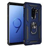 Spia Samsung Galaxy S9 Plus ile uyumlu Kılıf Mavi Panther Yüzüklü Silikon Orijinal Esnek İnce Geliştirilmiş Dayanıklı Darbe Karşıtı Koruyucu Yeni Nesil Tasarım (Samsung Galaxy S9 Plus, Mavi)