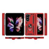 Spia Samsung Galaxy Z Fold 5 ile Uyumlu Kılıf Kırmızı Panther Yüzüklü Silikon Orijinal (Samsung Galaxy Z Fold 5 ile Uyumlu, Kırmızı)