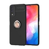 Spia Vivo Y20 ile uyumlu Kılıf Siyah-Gold Draco Yüzüklü Silikon Orijinal Esnek İnce Geliştirilmiş Dayanıklı Darbe Karşıtı Koruyucu Yeni Nesil Tasarım (Vivo Y20, Siyah-Gold)