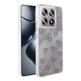 Spia Xiaomi 14T Pro ile Uyumlu Kılıf Beyaz Nopt Silikon Kapak (Xiaomi 14T Pro ile Uyumlu, Beyaz)
