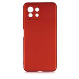 Spia Xiaomi Mi 11 Lite ile Uyumlu Kılıf Kırmızı Yui Silikon Kapak (Xiaomi Mi 11 Lite ile Uyumlu, Kırmızı)