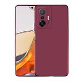 Spia Xiaomi Mi 11T Pro 5G ile Uyumlu Kılıf Mürdüm Yui Silikon Kapak (Xiaomi Mi 11T Pro 5G ile Uyumlu, Mürdüm)