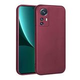 Spia Xiaomi Mi 12 Lite ile Uyumlu Kılıf Mürdüm Yui Silikon Kapak (Xiaomi Mi 12 Lite ile Uyumlu, Mürdüm)