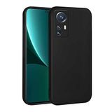 Spia Xiaomi Mi 12 Lite ile Uyumlu Kılıf Siyah Yui Silikon Kapak (Xiaomi Mi 12 Lite ile Uyumlu, Siyah)