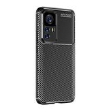 Spia Xiaomi Mi 12T - Mi 12T Pro ile uyumlu Kılıf Siyah Karbon Silikon Orijinal Esnek İnce Geliştirilmiş Dayanıklı Darbe Karşıtı Yeni Nesil Tasarım (Xiaomi Mi 12T, Siyah)