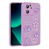 Spia Xiaomi Mi 13T Pro ile Uyumlu Kılıf Mor Tan Silikon Kapak (Xiaomi Mi 13T Pro ile Uyumlu, Mor)