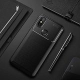 Spia Xiaomi Mi Max 3 ile uyumlu Kılıf Siyah Karbon Silikon Orijinal Esnek İnce Geliştirilmiş Dayanıklı Darbe Karşıtı Koruyucu Yeni Nesil Tasarım (Xiaomi Mi Max 3, Siyah)