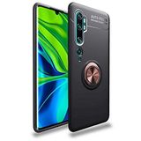 Spia Xiaomi Mi Note 10 ile uyumlu Kılıf Siyah-Gold Draco Yüzüklü Silikon Orijinal Esnek İnce Geliştirilmiş Dayanıklı Darbe Karşıtı Koruyucu Yeni Nesil Tasarım (Xiaomi Mi Note 10, Siyah-Gold)