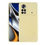 Spia Xiaomi Poco M4 Pro 4G ile uyumlu Kılıf Gold Premier Silikon Orijinal Esnek İnce Geliştirilmiş Dayanıklı Darbe Karşıtı Koruyucu Yeni Nesil Tasarım (Xiaomi Poco M4 Pro 4G, Gold)