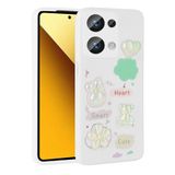 Spia Xiaomi Poco M6 Pro 4G ile Uyumlu Kılıf Beyaz Tan Silikon Kapak (Xiaomi Poco M6 Pro 4G ile Uyumlu, Beyaz)