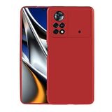 Spia Xiaomi Poco X4 Pro 5G ile uyumlu Kılıf Kırmızı Premier Silikon Orijinal Esnek İnce Geliştirilmiş Dayanıklı Darbe Karşıtı Koruyucu Yeni Nesil Tasarım (Xiaomi Poco X4 Pro 5G, Kırmızı)