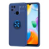 Spia Xiaomi Redmi 10C ile uyumlu Kılıf Lacivert-Mavi Draco Yüzüklü Silikon Orijinal Esnek İnce Geliştirilmiş Dayanıklı Darbe Karşıtı Koruyucu Yeni Nesil Tasarım (Xiaomi Redmi 10C, Lacivert-Mavi)