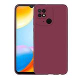 Spia Xiaomi Redmi 10C ile uyumlu Kılıf Mürdüm Premier Silikon Orijinal Esnek İnce Geliştirilmiş Dayanıklı Darbe Karşıtı Yeni Nesil Tasarım (Xiaomi Redmi 10C, Mürdüm)